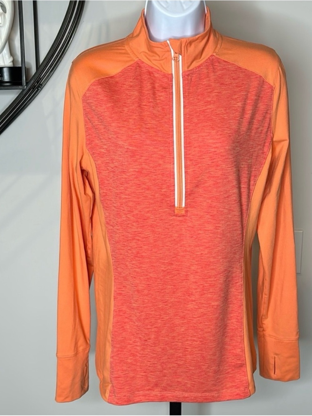 Women’s 1/4 Zip Athletic Pullover - Orange